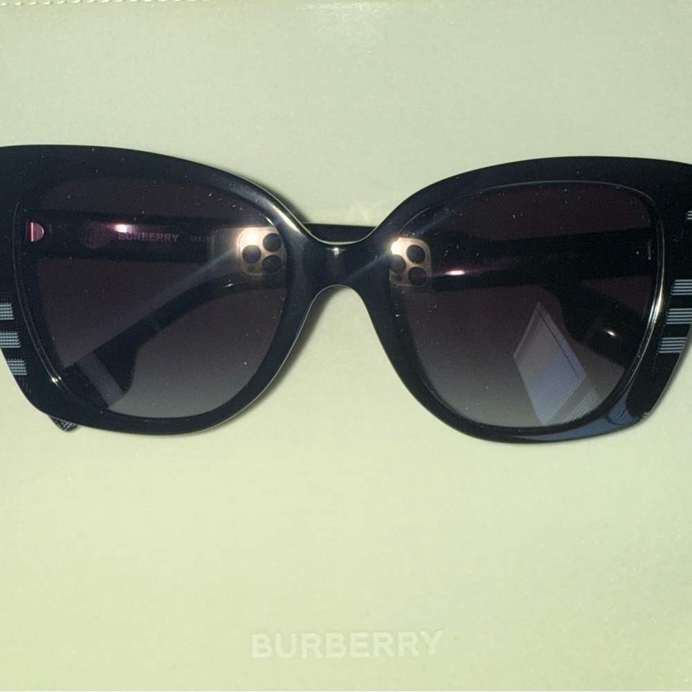 Burberry Black and Gray Women's Sunglasses